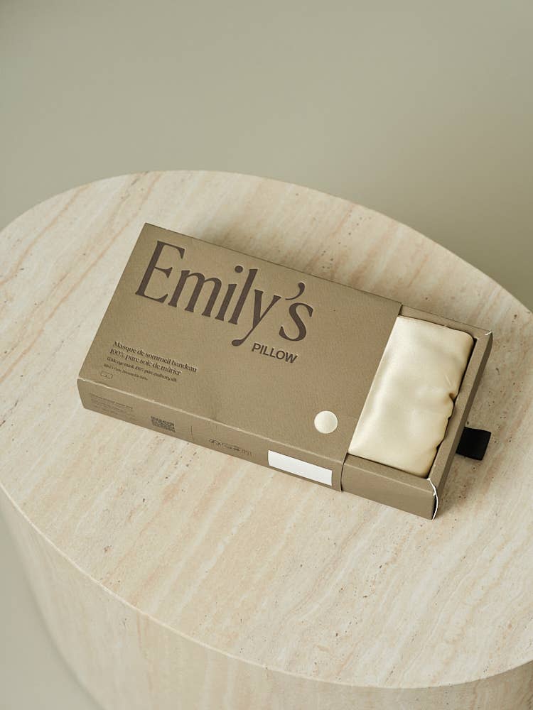 Emily's Pillow - Slaapmasker met hoofdband van puur zijde