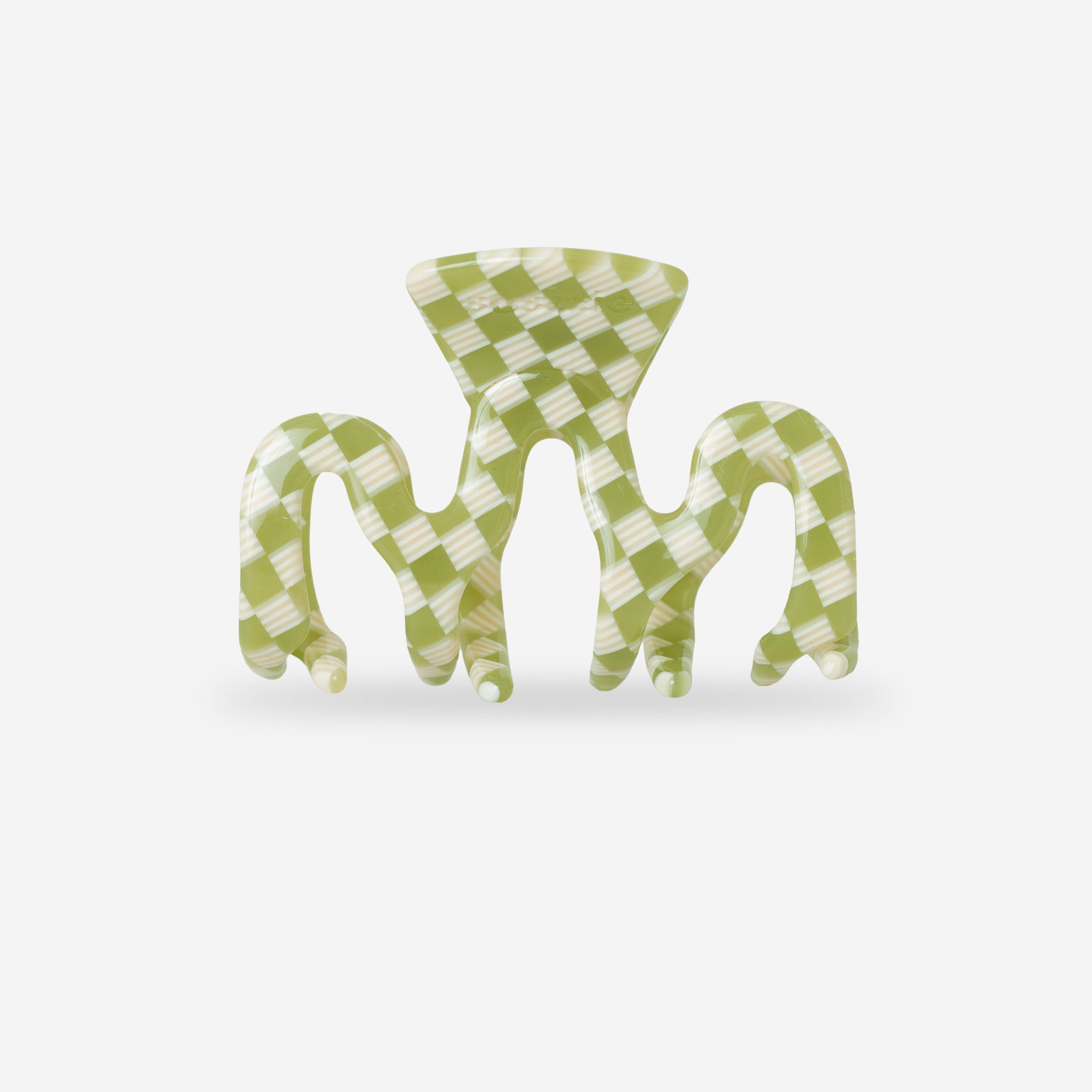 Sasstie haarclip - Small Wave Basil