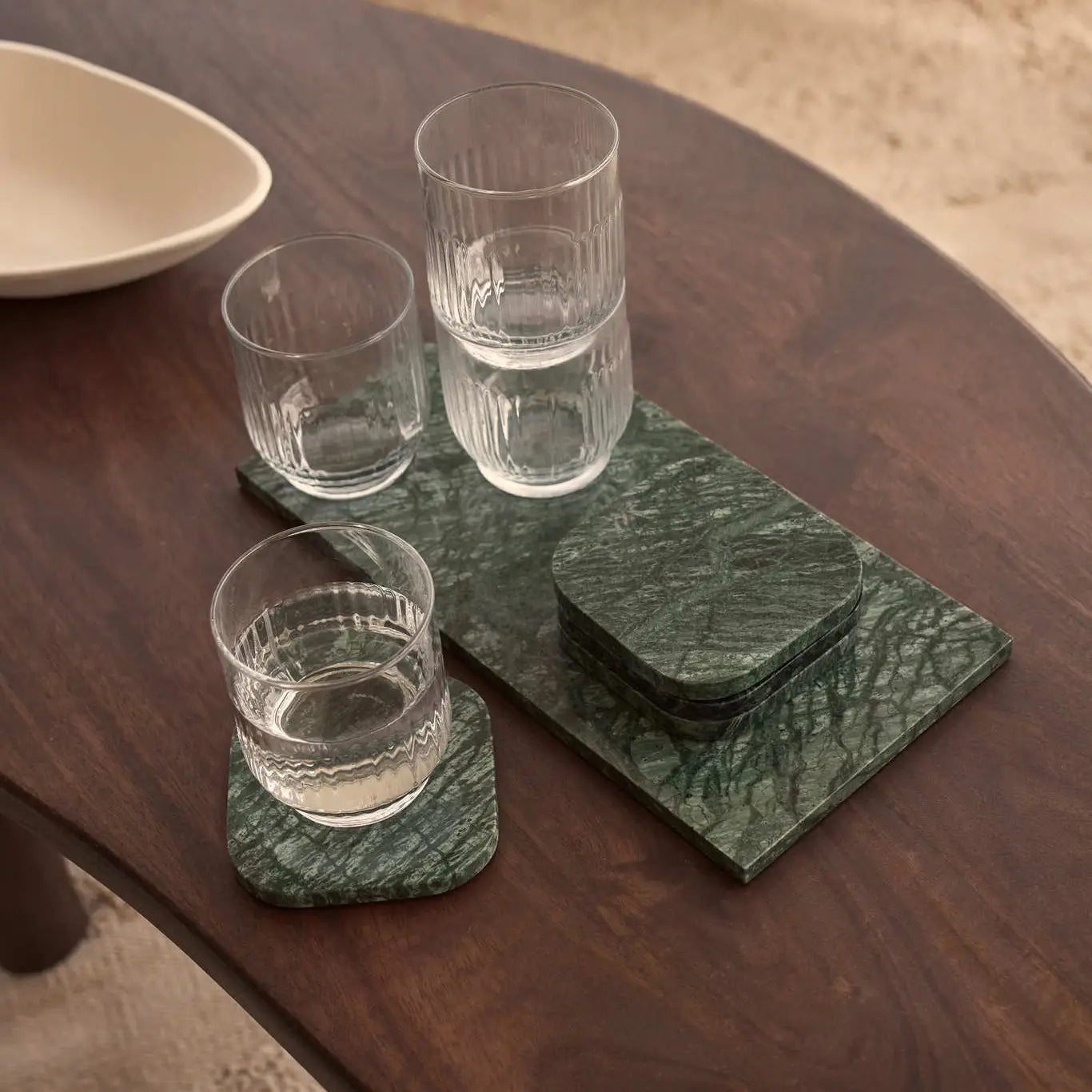 Marmeren set - indian green