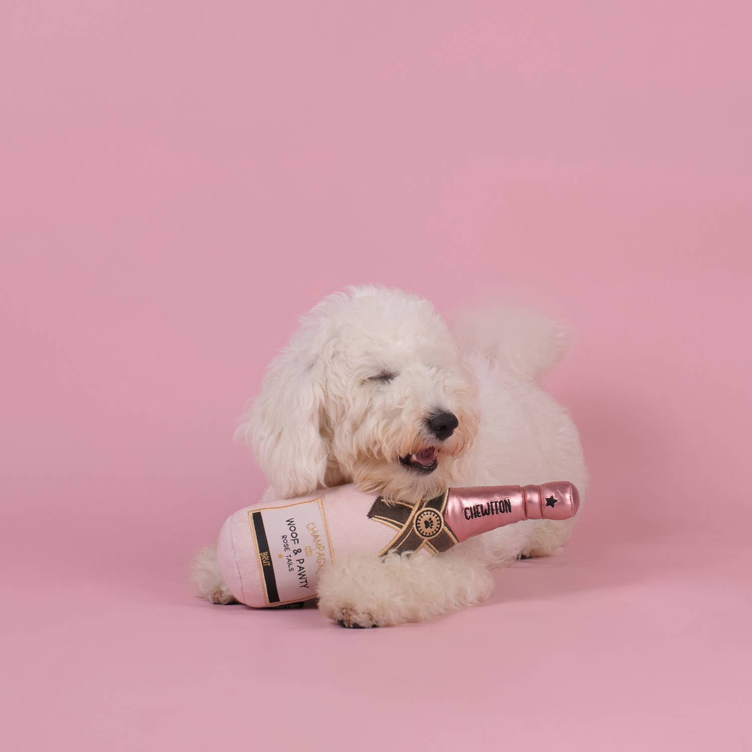 Roze champagnefles - Dogtoy