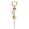 Island Sunset Shell Drop oorbel