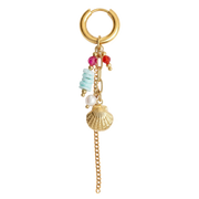 Island Sunset Shell Drop oorbel