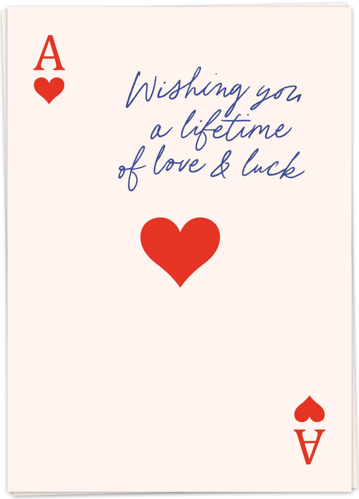 Wenskaart Ace card - Kaartblanche