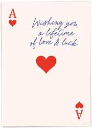 Wenskaart Ace card - Kaartblanche