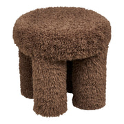 Poef Gisborne bruin ø42x38cm