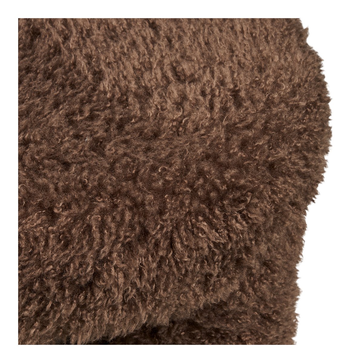 Poef Gisborne bruin ø42x38cm