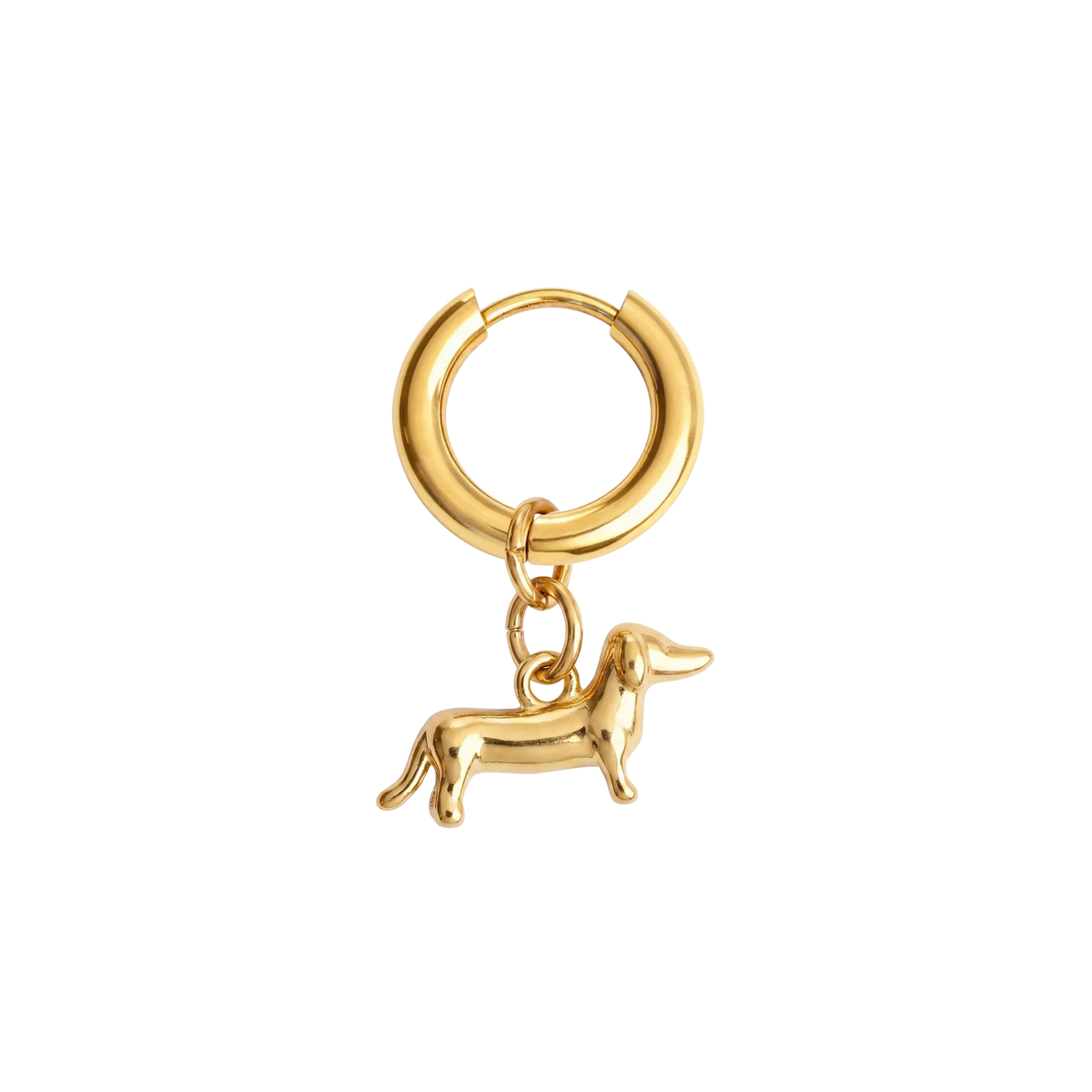 Tiny Sausage Dog Earring