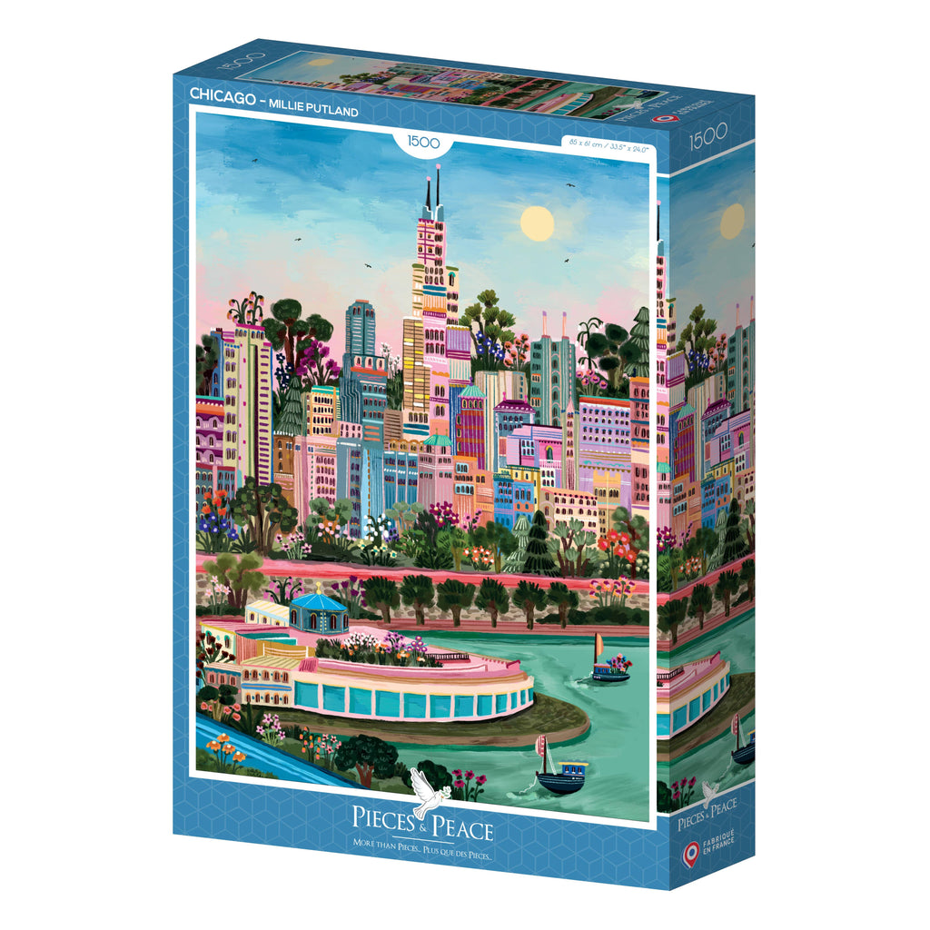 Pieces & Peace - Puzzel 1500 Stukjes - Chicago