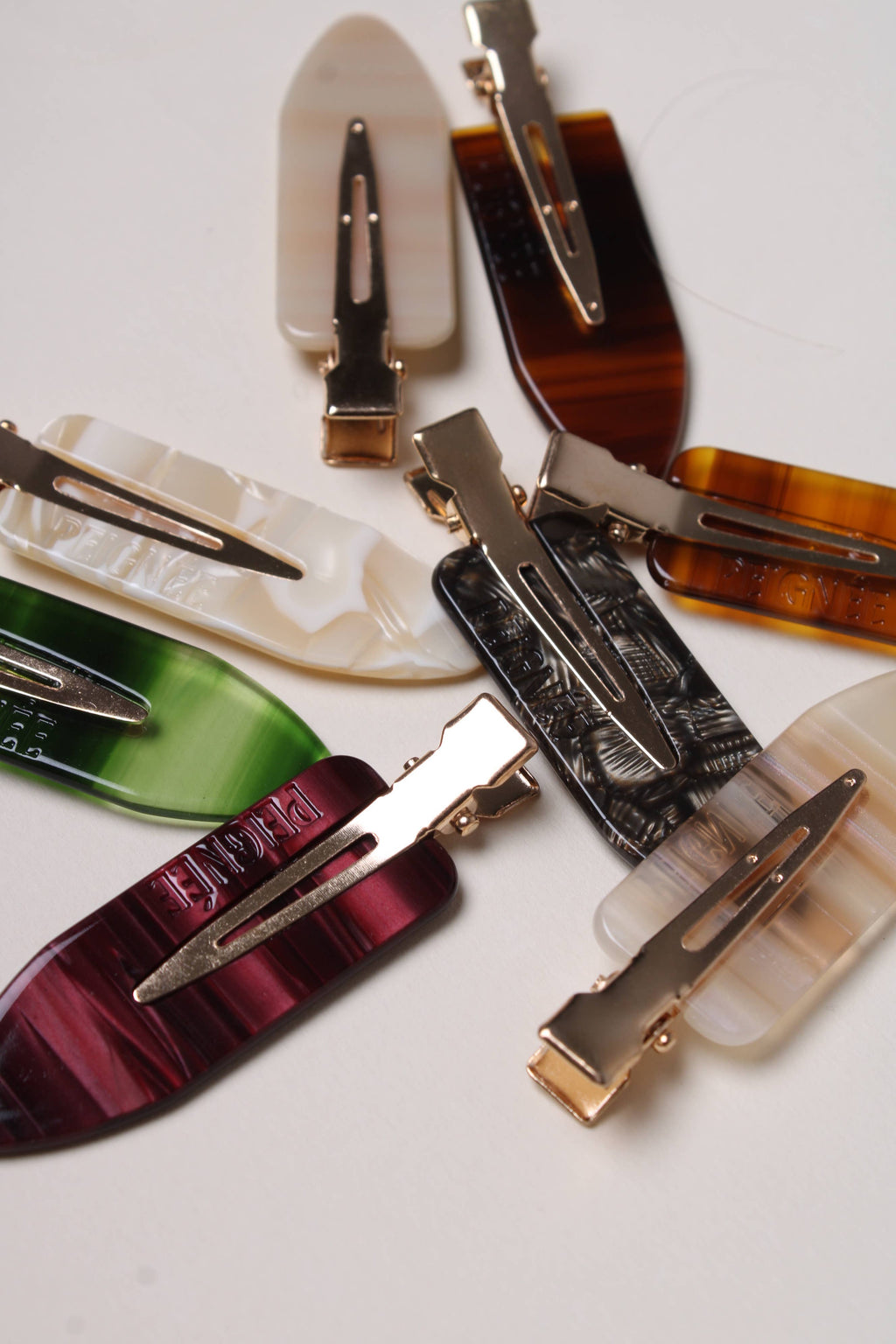 Ebène haarclipset (paar)
