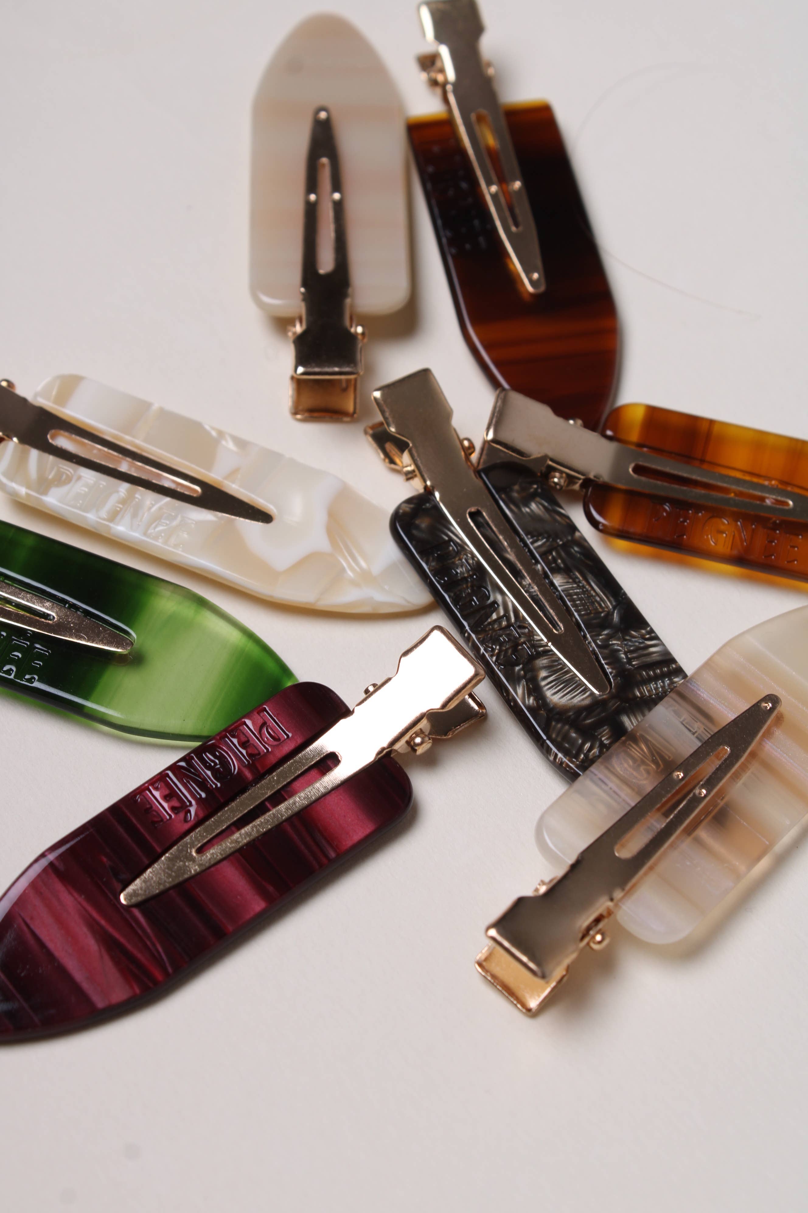 Ebène haarclipset (paar)