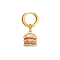 Jeweled Cheeseburger Earring