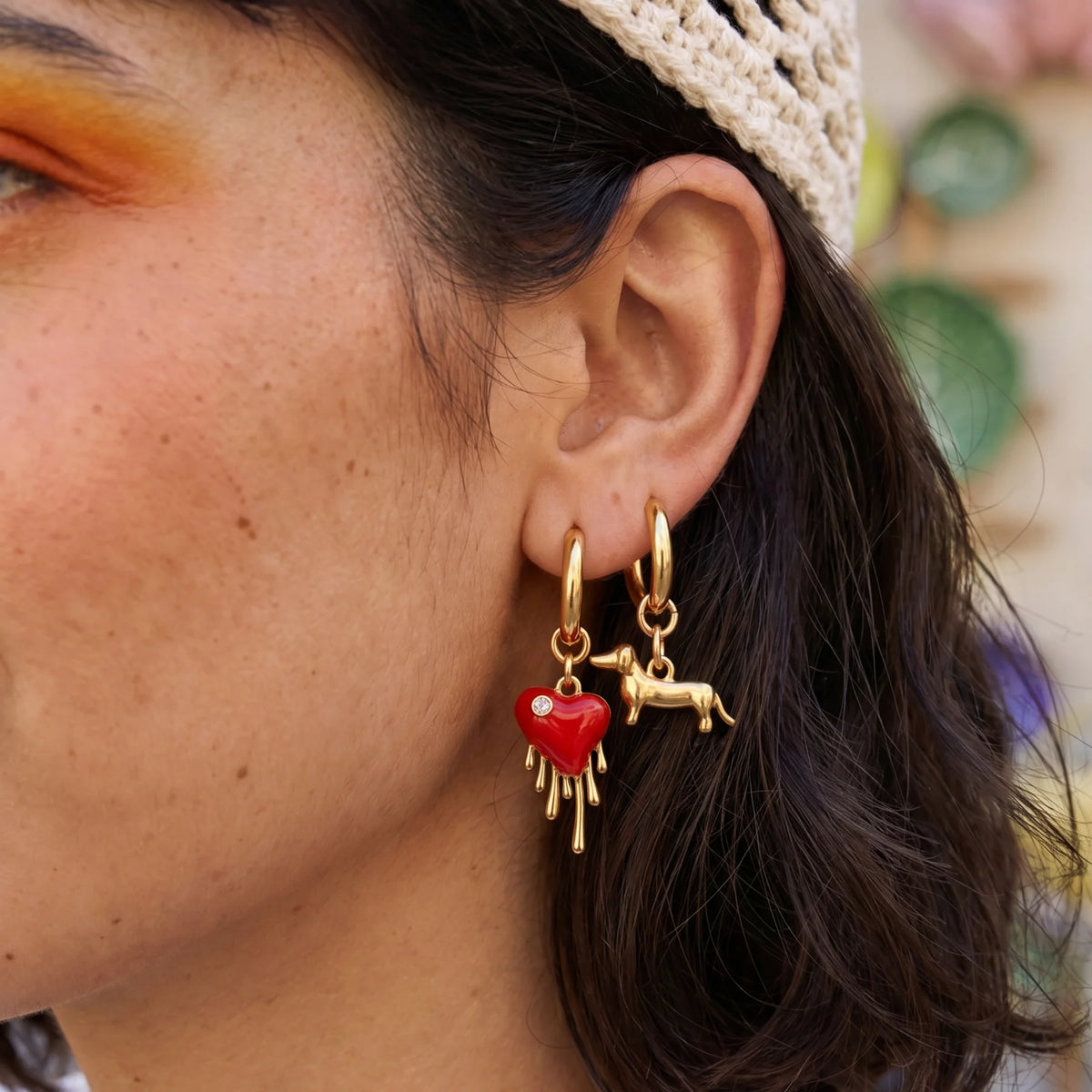Strawberry Glam Earring