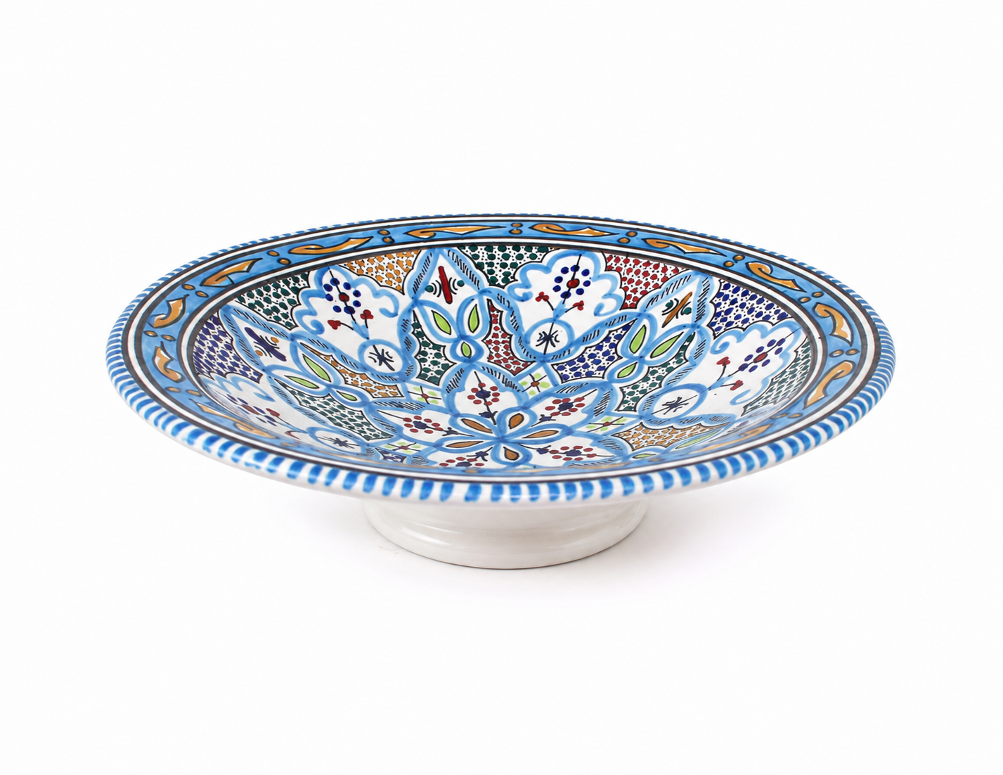 Schaal Tunesië op voet 30cm - Mar Azul