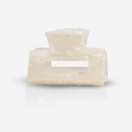 Sasstie haarclip - Quad wit zand