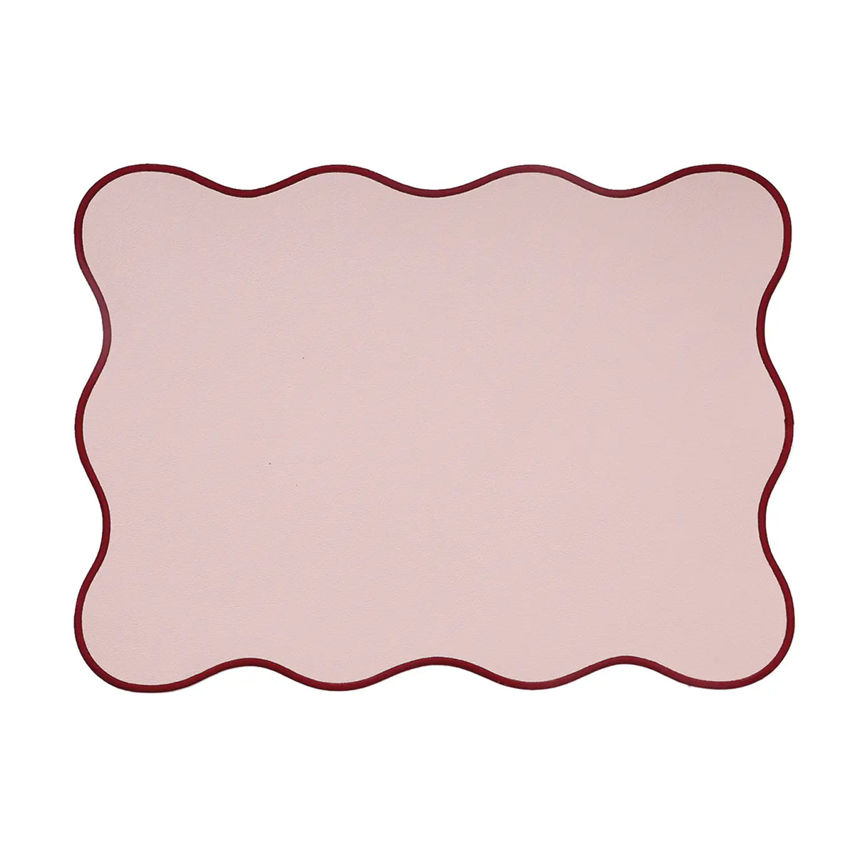 placemat lederlook rood rechthoek