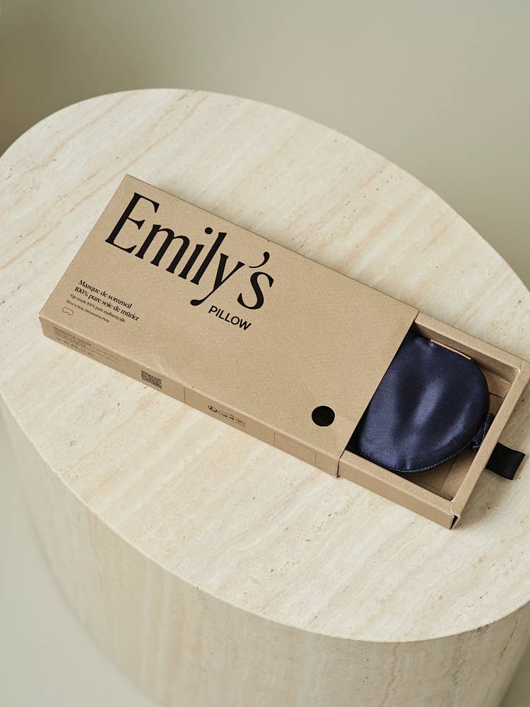 Emily's Pillow - Pure zijden slaapmasker: Champagne