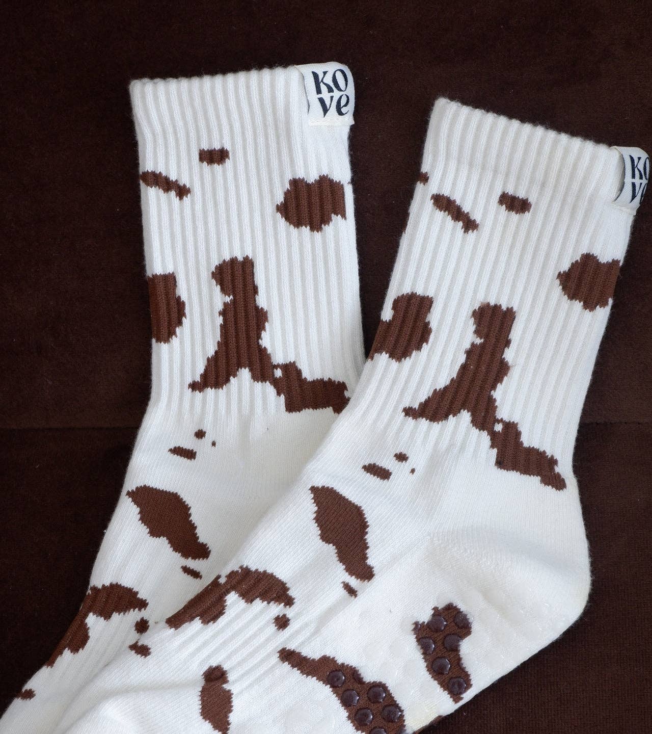 Pilates sokken Cowprint - Kove