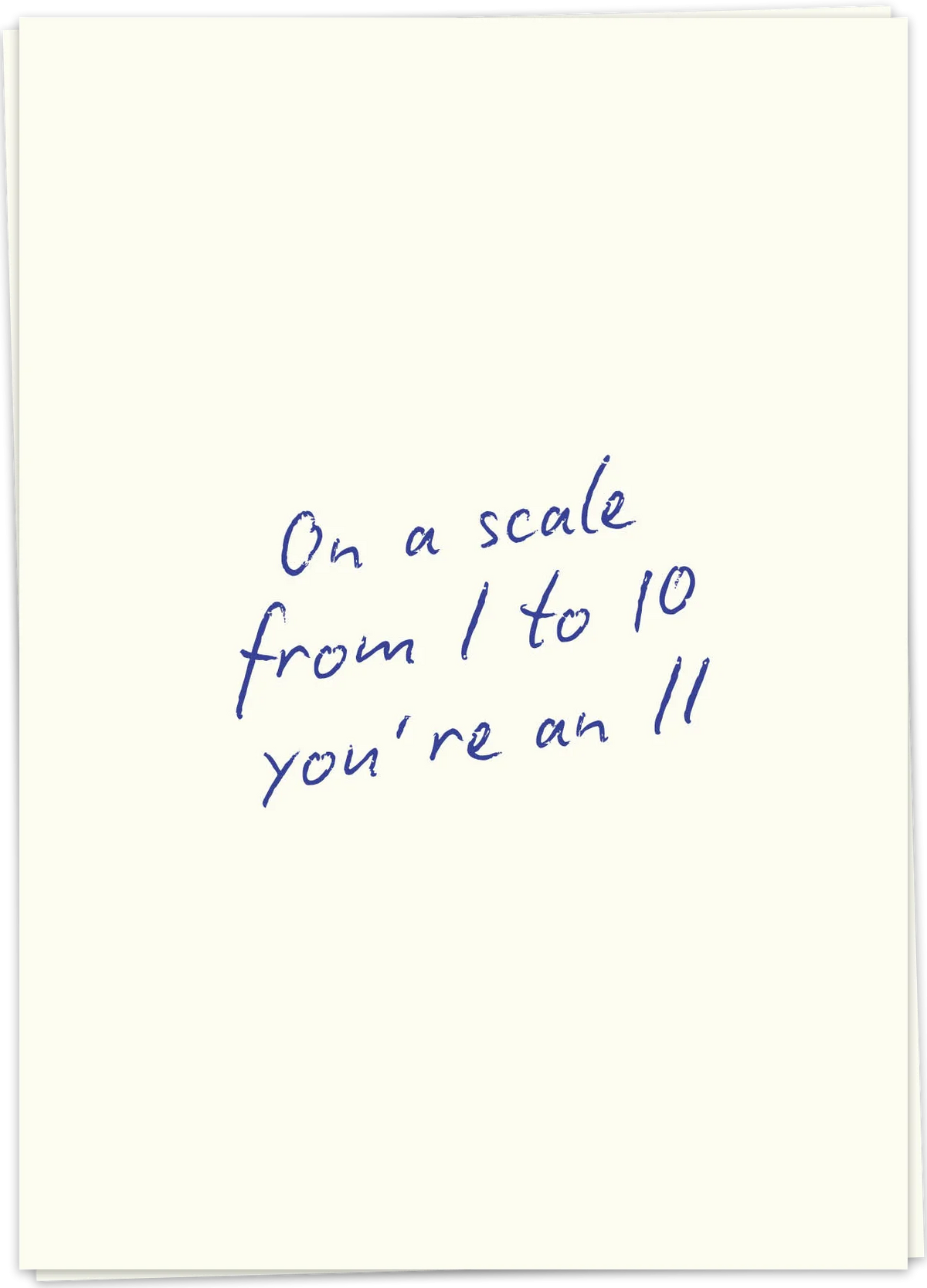 Wenskaart On a scale - Kaartblanche