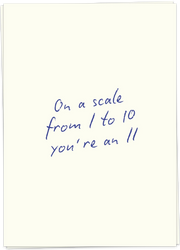 Wenskaart On a scale - Kaartblanche
