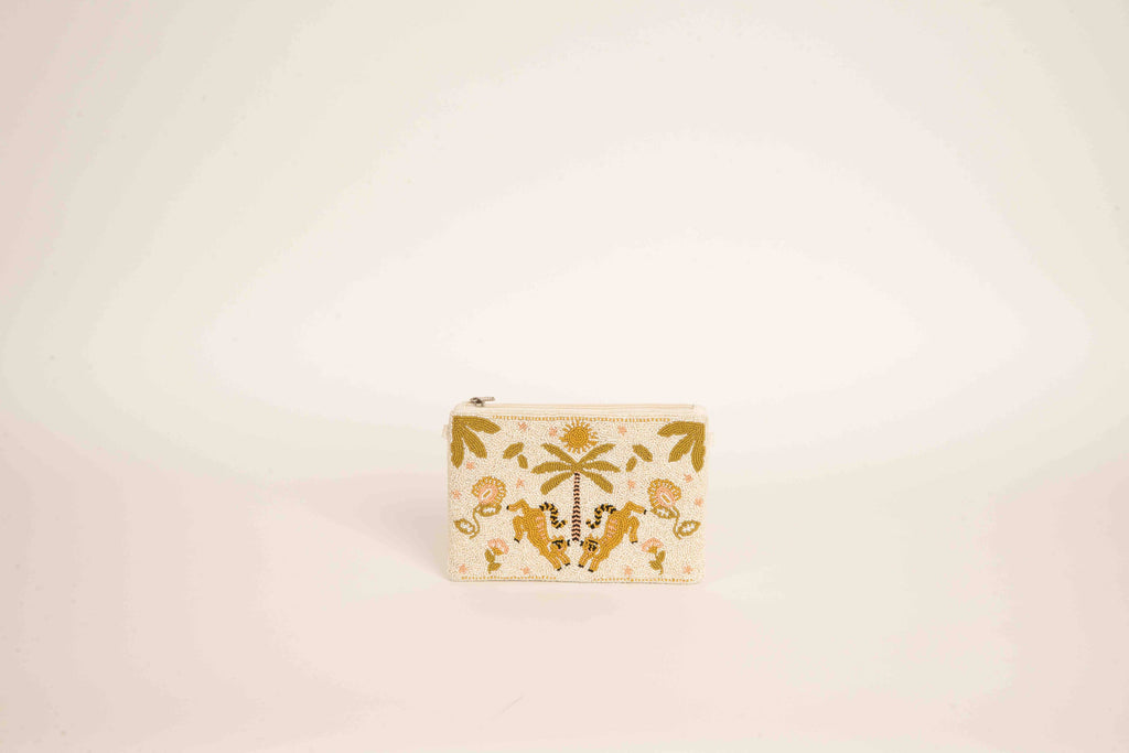 Palm Oasis Pouch - groen/geel