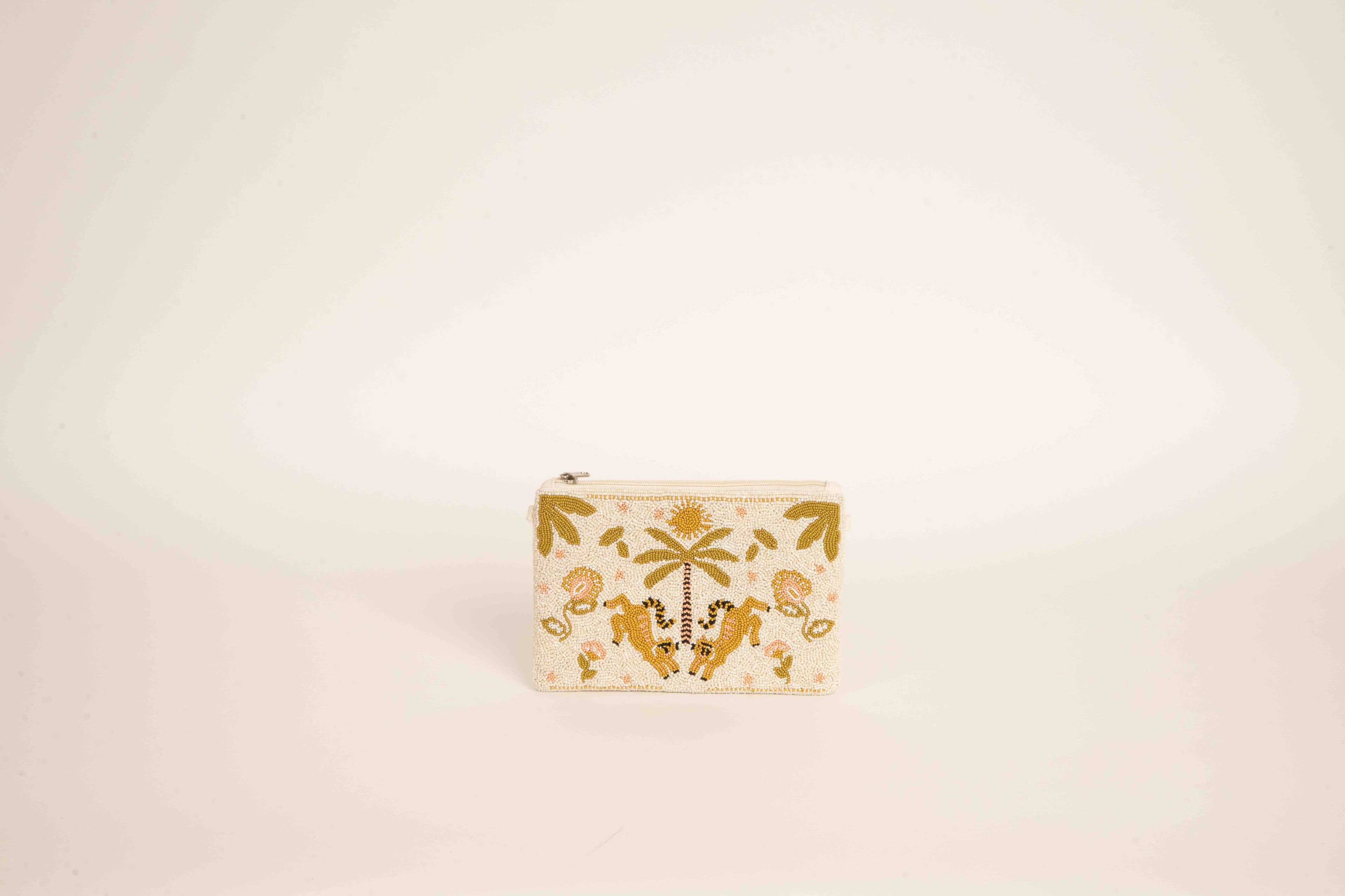 Palm Oasis Pouch - groen/geel