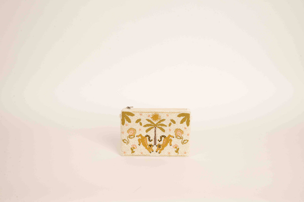 Palm Oasis Pouch - groen/geel