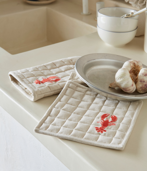 Ovenwant & pannenlap set - Lobster