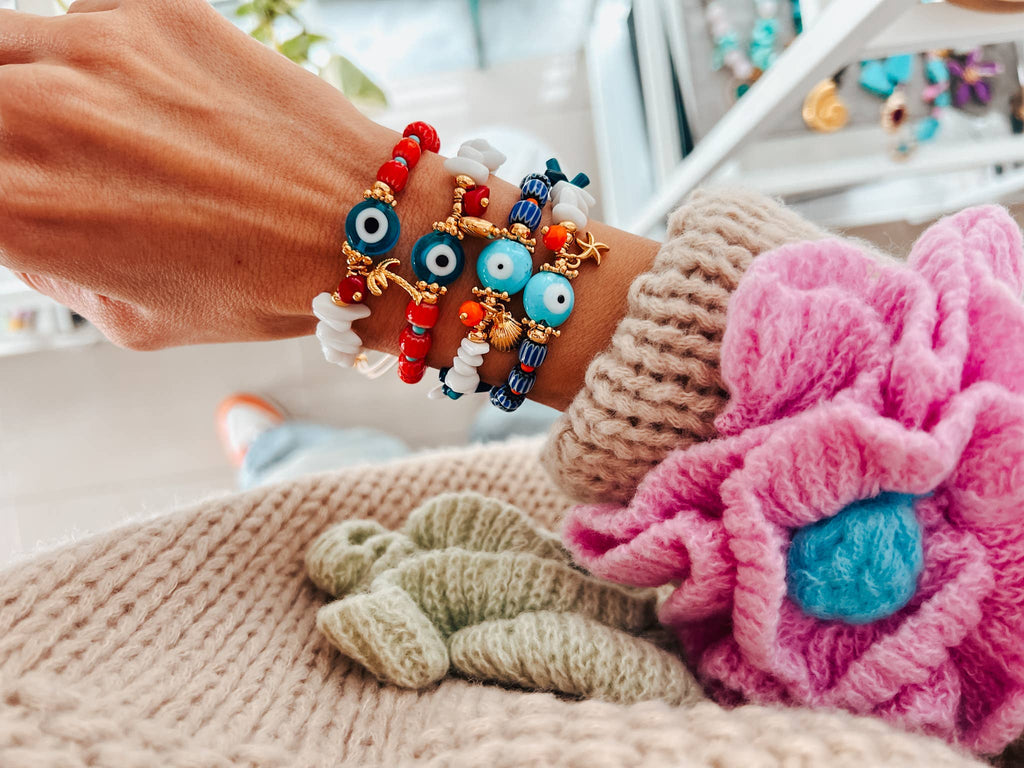 kralenarmband oog