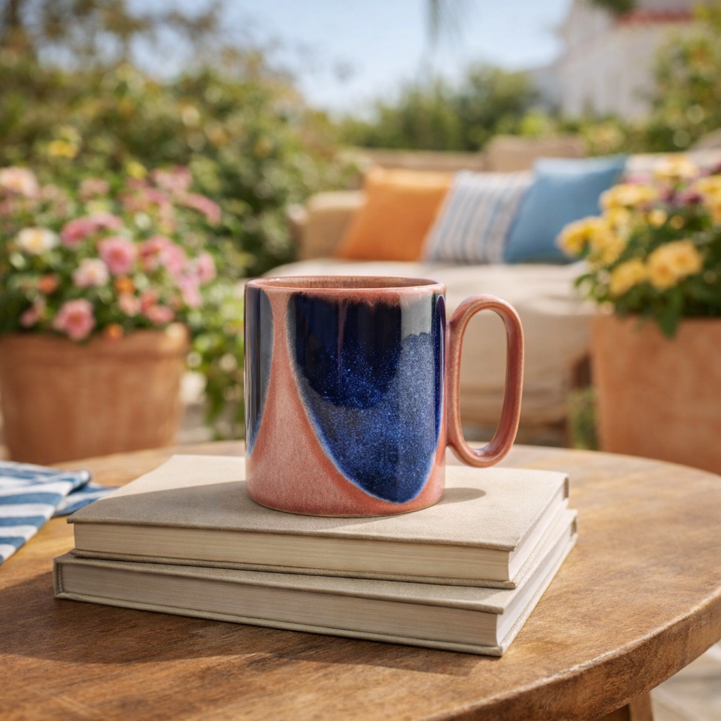 Salt&Pepper mok 39cl - Pink/Blue
