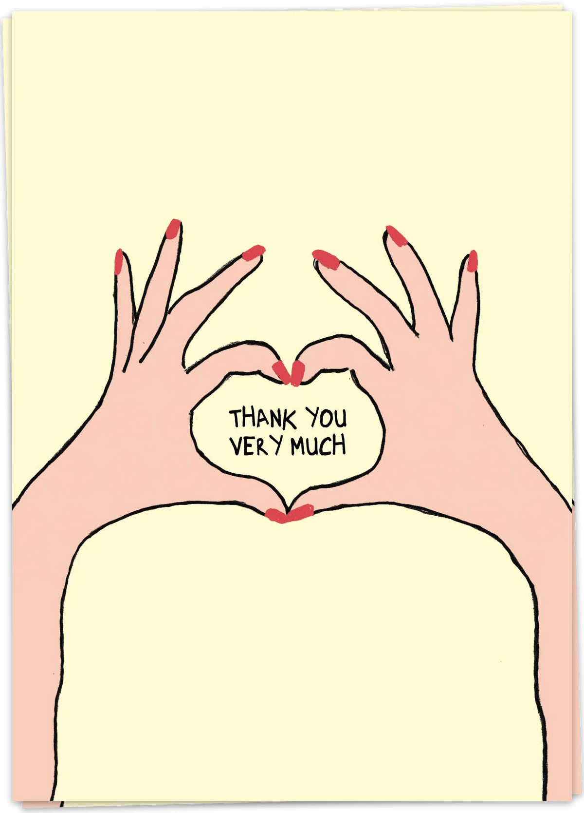 Wenskaart Thank you very much - Kaartblanche