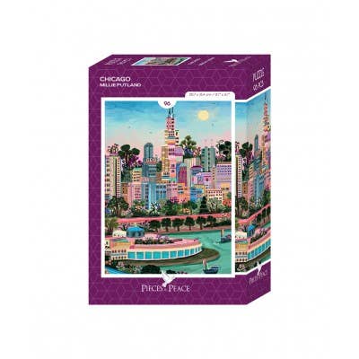 Pieces & Peace - Mini-puzzel 96 stukjes - Chicago