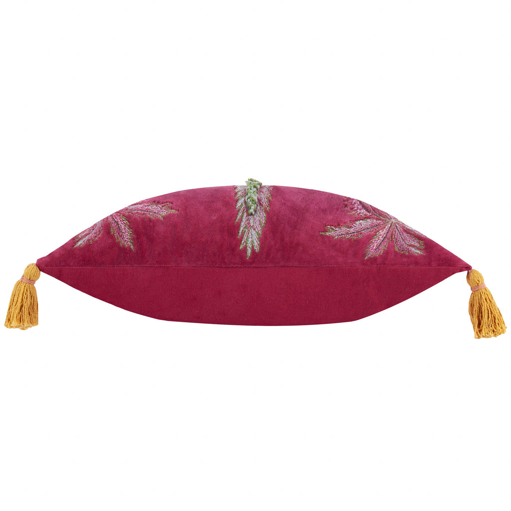 Kalahari fluwelen kussen met borduursel in multikleuren
