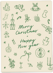 Wenskaart Whimsical Christmas - Kaartblanche