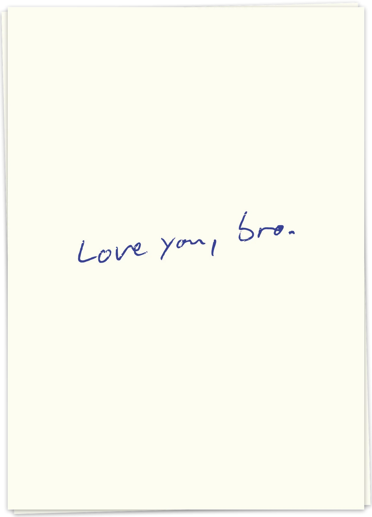 Wenskaart Love u bro - Kaartblanche