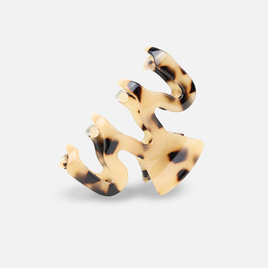 Sasstie Haarclip - Wave met luipaardprint