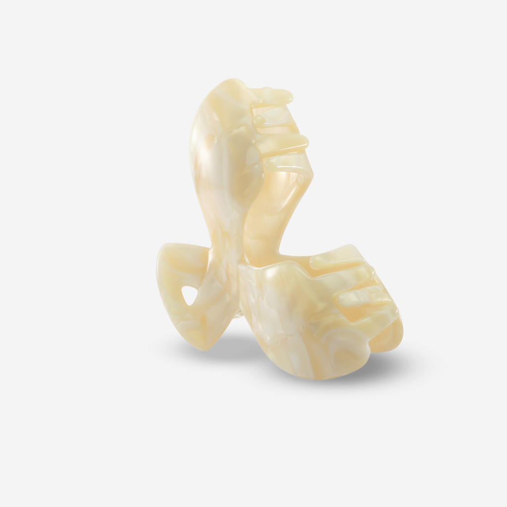 Sasstie haarclip - parelmoerlook