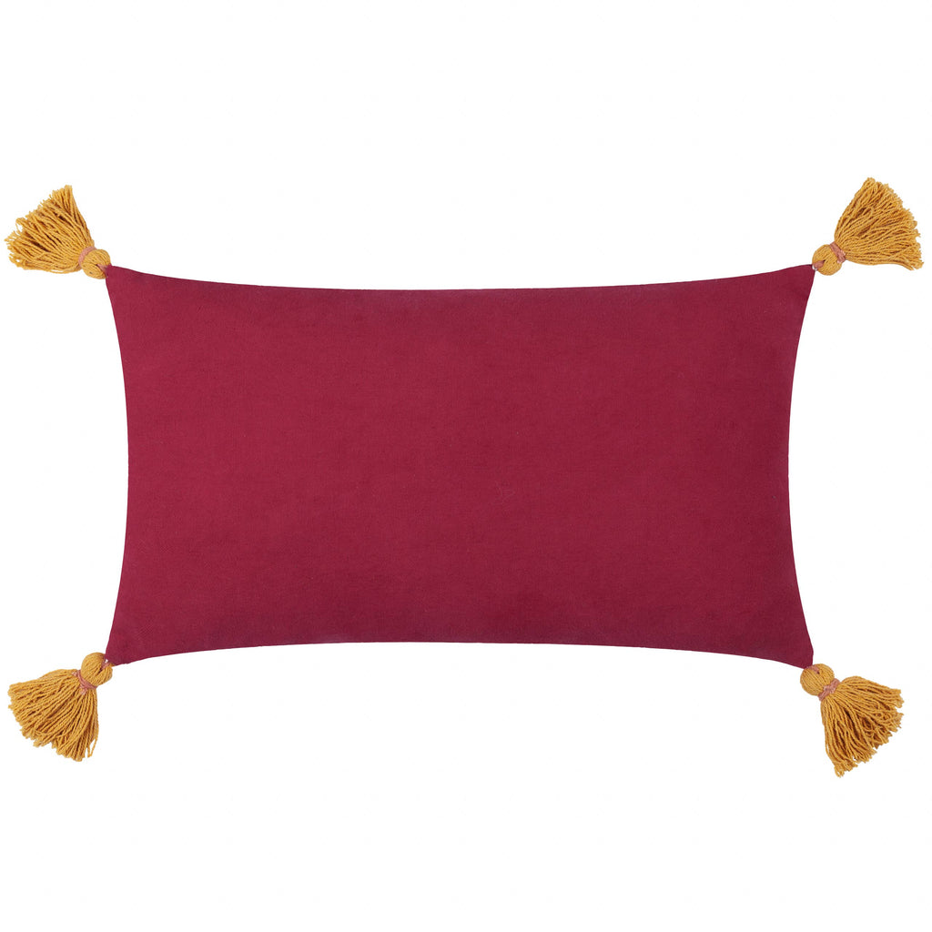 Kalahari fluwelen kussen met borduursel in multikleuren