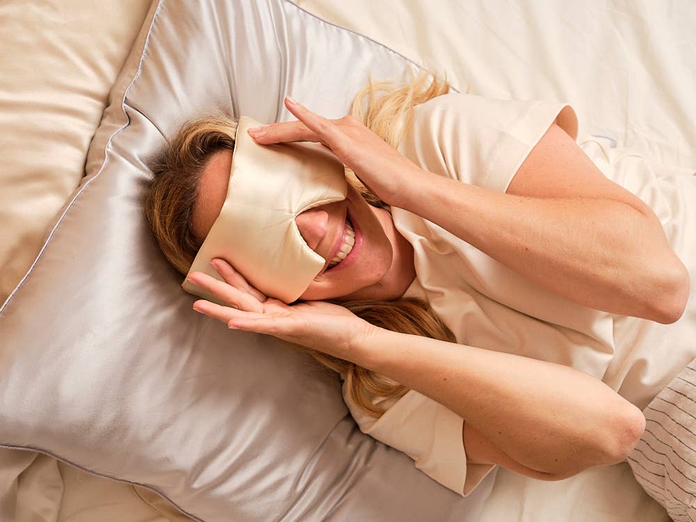 Emily's Pillow - Slaapmasker met hoofdband van puur zijde