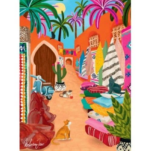 Mini-puzzel 96 stukjes - Souk van Marrakech
