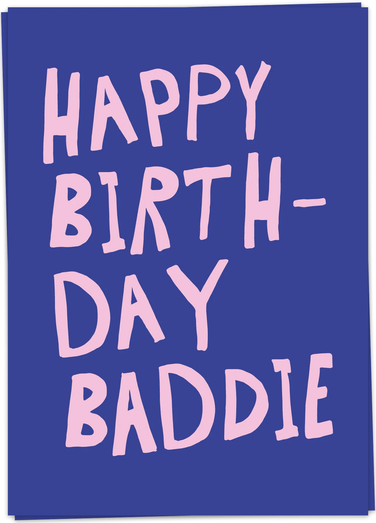 Wenskaart Birthday baddie - Kaartblanche