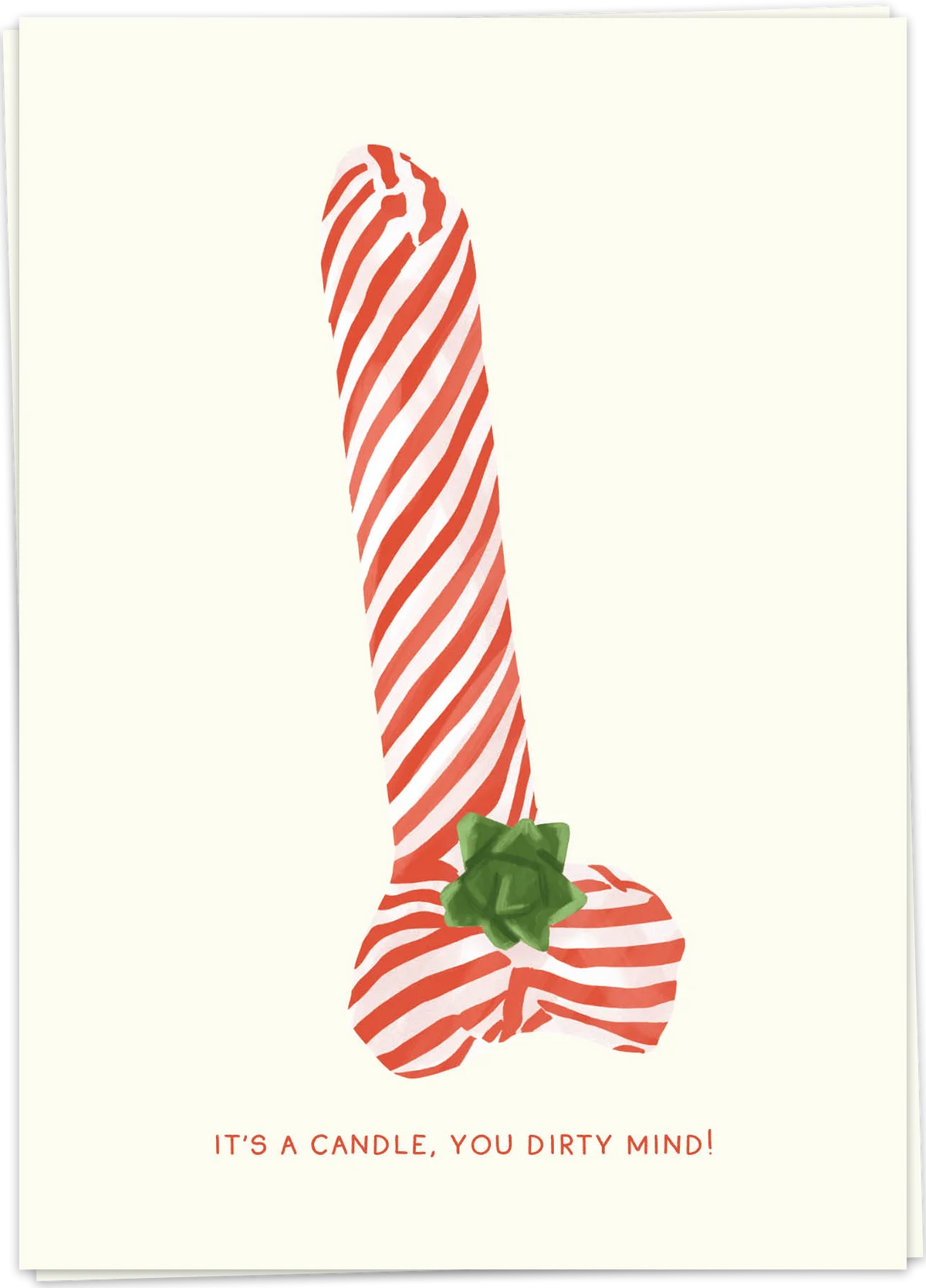 Wenskaart Christmas candle - Kaartblanche