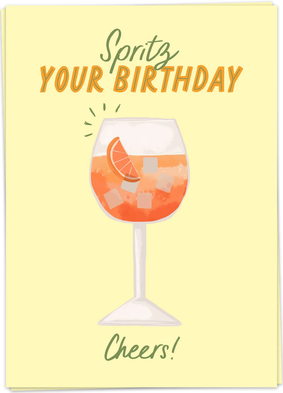 Wenskaart Spritz Birthday - Kaartblanche