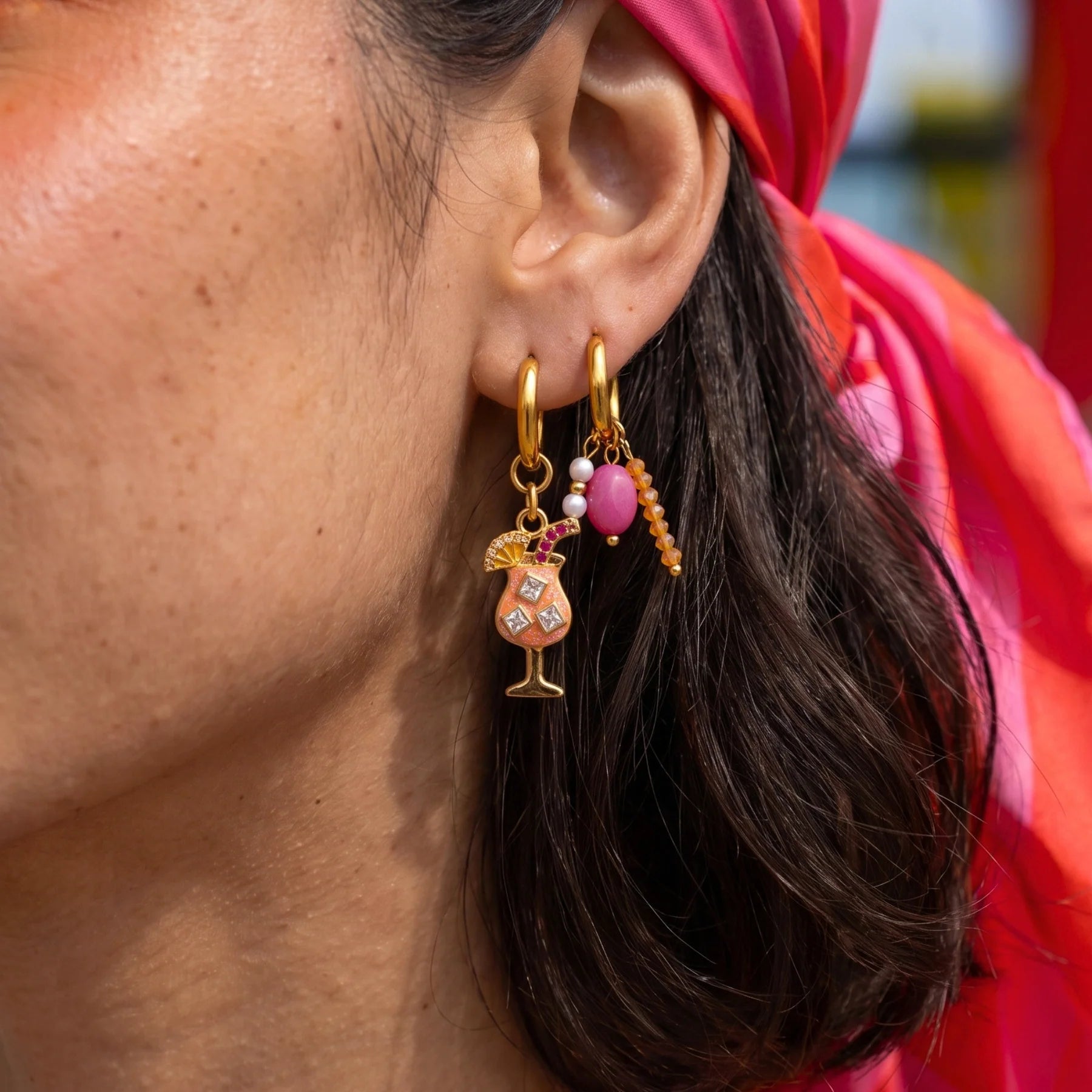 Sugar Plum Sunset Earring