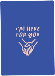 Wenskaart Here for you - Kaartblanche