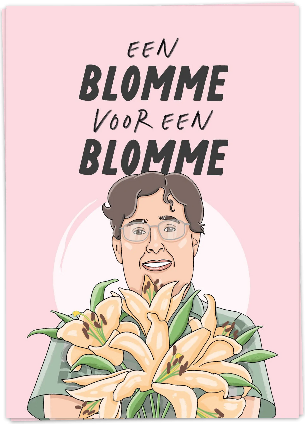 Wenskaart Blomme voor een blomme - Kaartblanche