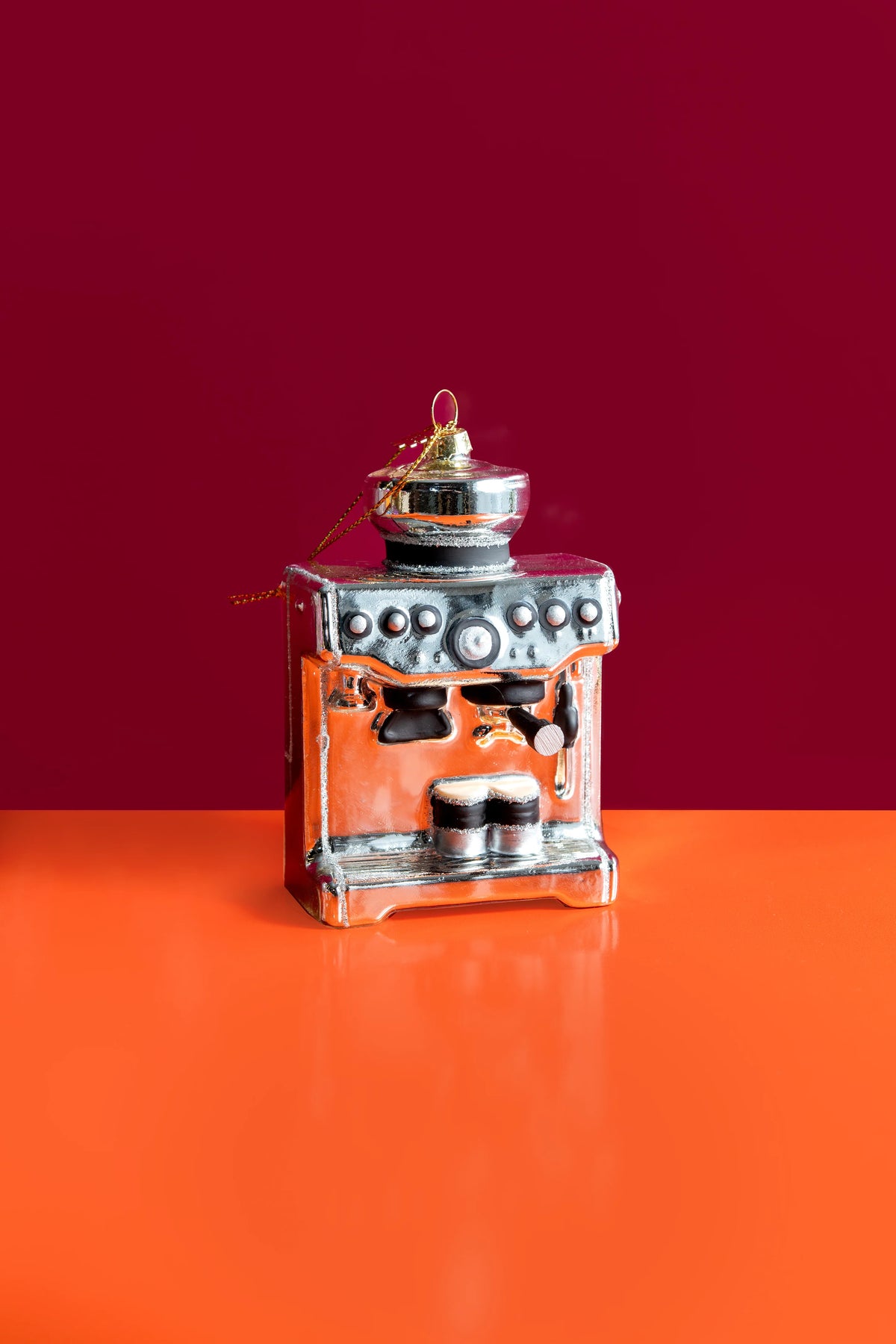 Koffiemachine Zilver Kerstornament - Yup in de boom