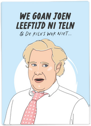 Wenskaart Leeftijd ni teln - Kaartblanche