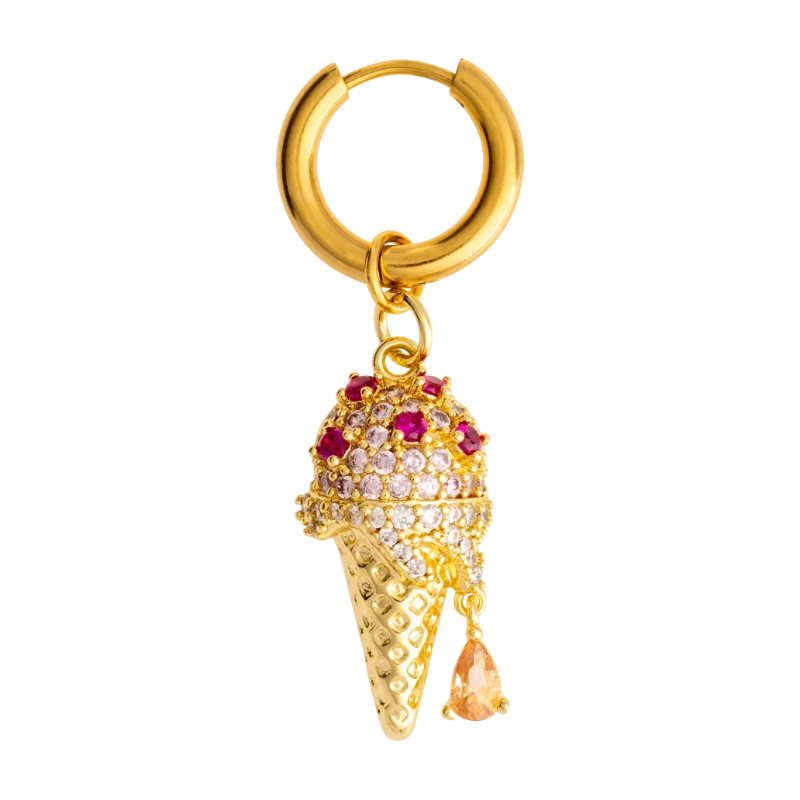 Disco Cone Earring