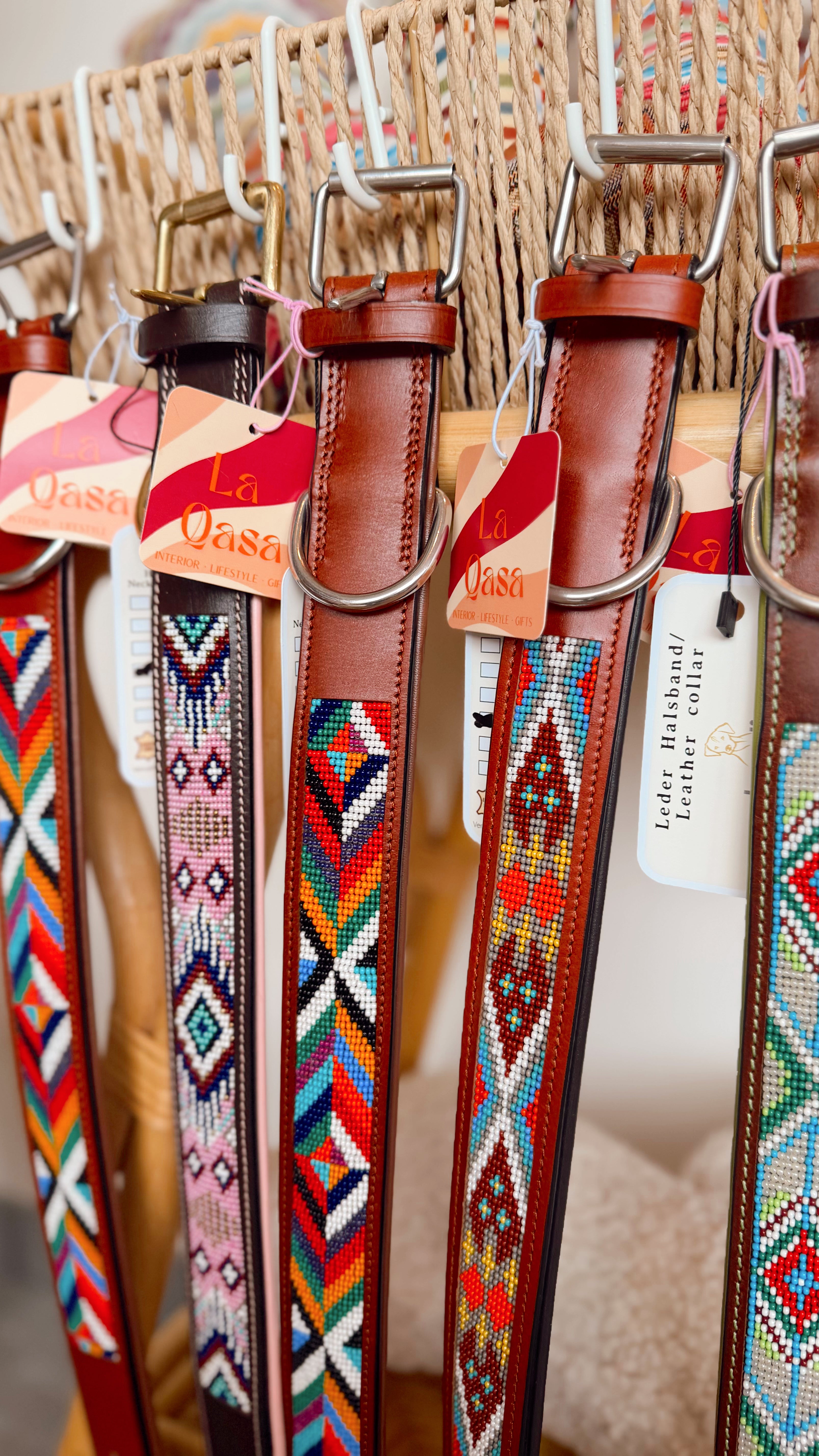 Handgemaakte Leren Halsband IHLATHI - Kay Line