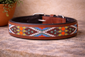 Handegmaakte lederen halsband NAMIB - Kay Line